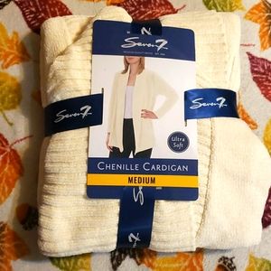 Seven7 Ultra Soft Chenille Cardigan Medium NEW
